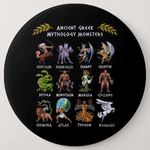 Ancient Greek Mythology Monsters Button