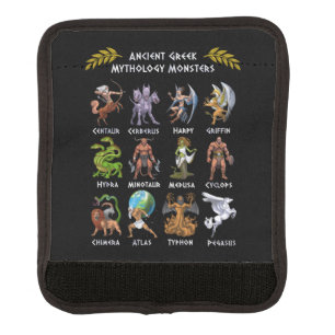 Ancient Greek Mythology Monsters Luggage Handle Wrap