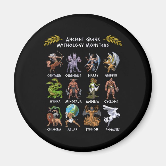 Ancient Greek Mythology Monsters Magnet (Front)