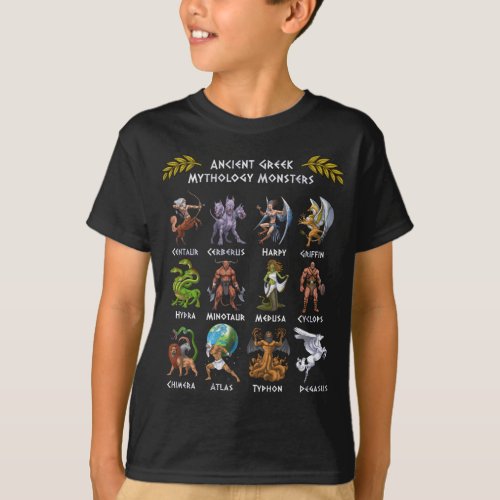 Ancient Greek Mythology Monsters T_Shirt