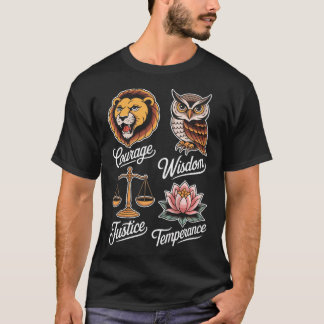 Ancient Greek Philosophy And The Four Pillars Of T-Shirt