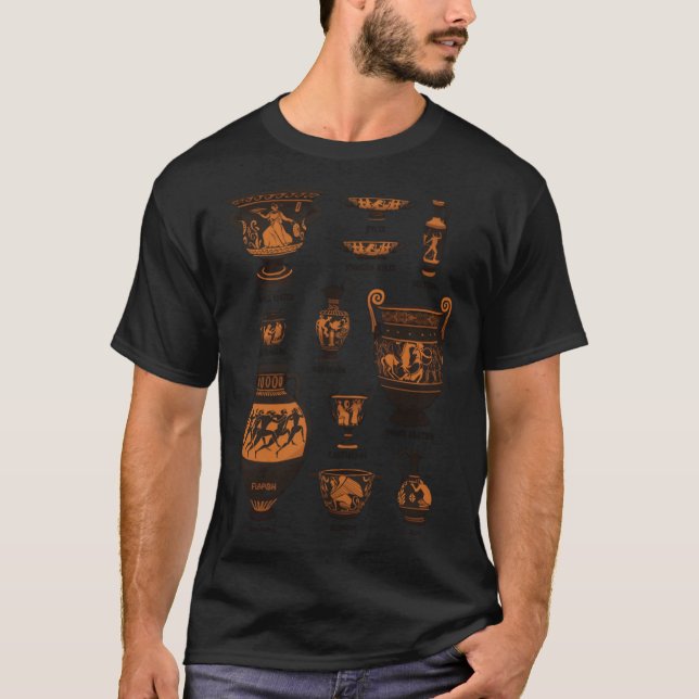 Ancient Greek Pottery   Classic T-Shirt (Front)
