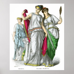 Ancient Greek Priestess and Noble Women Poster
