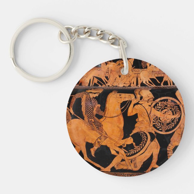 Ancient Greek Red-Figure Classical Art Keychain (Front)