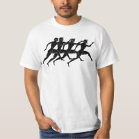 Ancient Greek Runners Running - Black