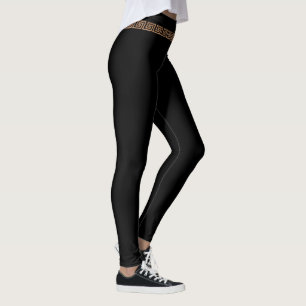 Ancient Greek Rustic Gold Single Belt Leggings
