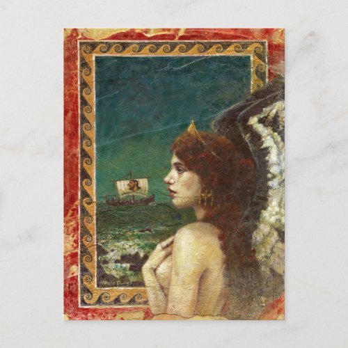 Ancient Greek Siren Postcard