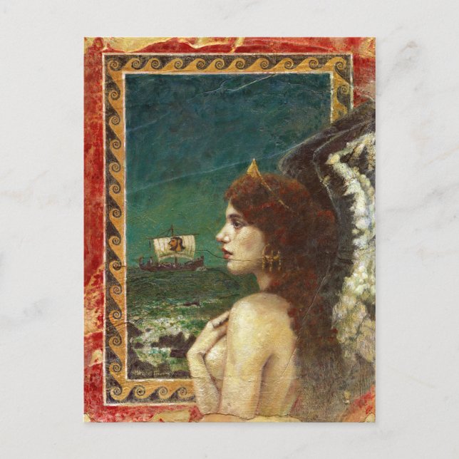 Ancient Greek Siren Postcard (Front)