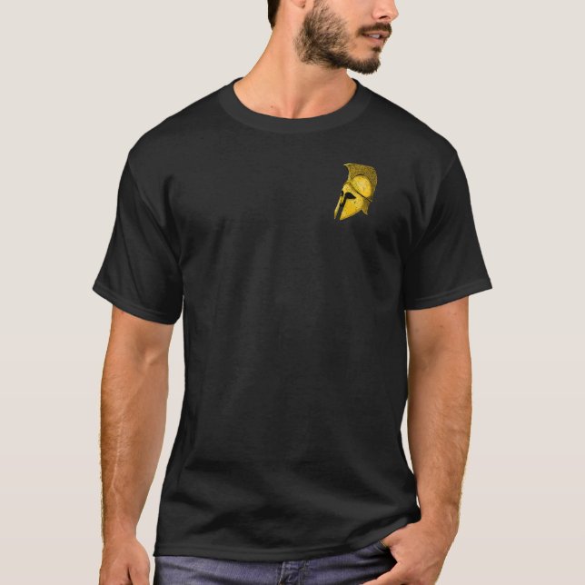 Ancient Greek Spartan History  Motivational Sparta T-Shirt (Front)