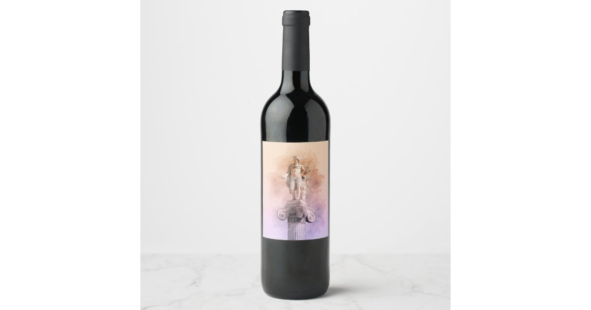 Ancient Greek Statue Wine Label – Classical Art | Zazzle