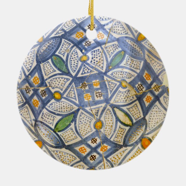 ancient greek symbol ceramic ethnic motif clay myt ceramic ornament (Back)