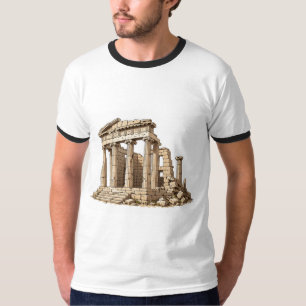 Ancient Greek Temple Ruins Artistic Men’s Classic  T-Shirt