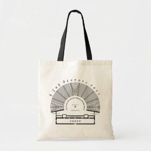 Ancient Greek Theater Architectural Drawing Tote Bag