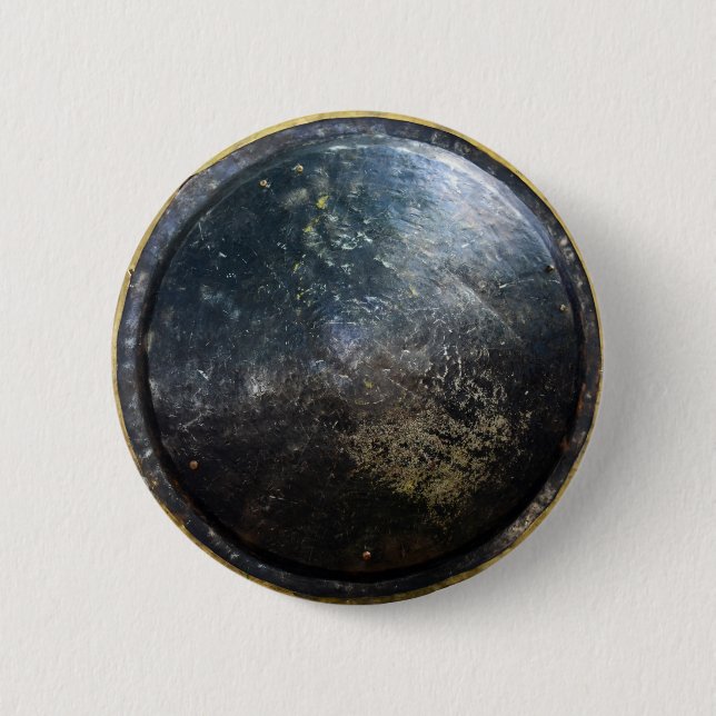 ancient greek trojan shield buckler escutcheon pal button (Front)