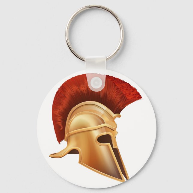 Ancient Greek Warrior Helmet Keychain (Front)