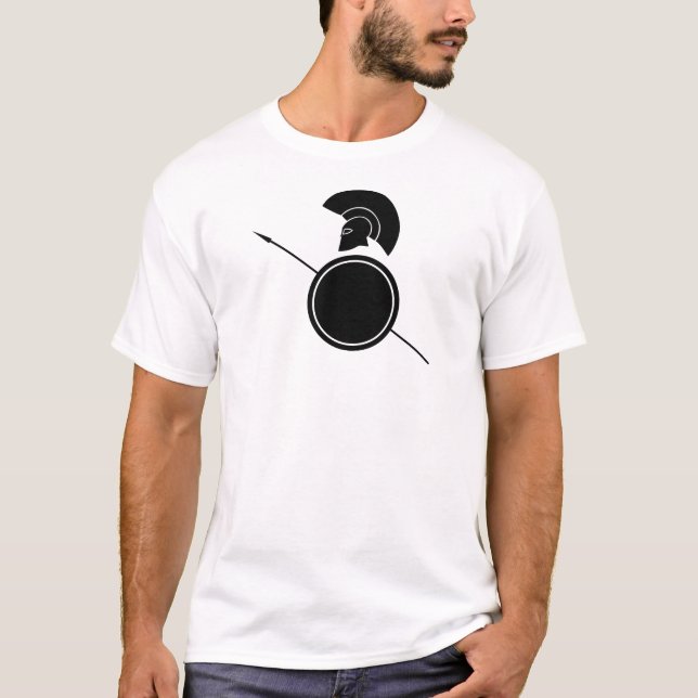 Ancient Greek Warrior T-Shirt (Front)