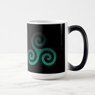 Ancient Green Triskele Black Color Morph Mug