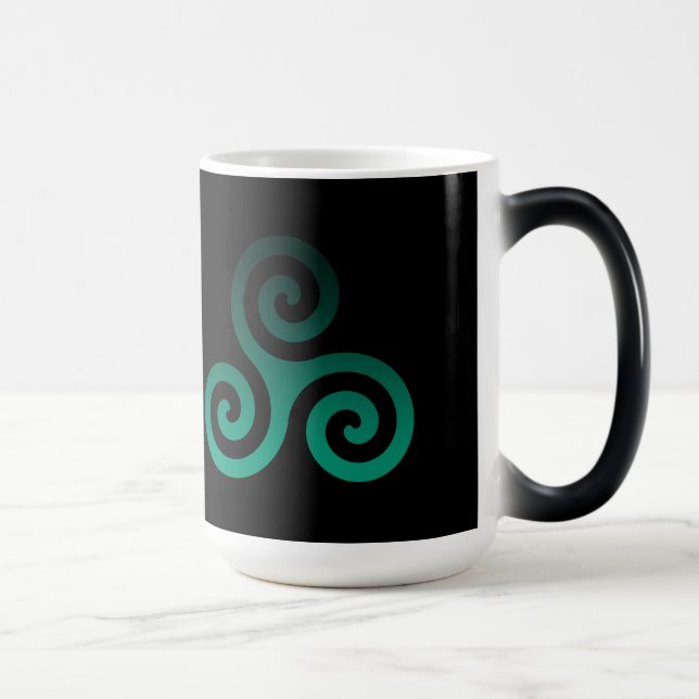 Ancient Green Triskele Black Color Morph Mug (Right)
