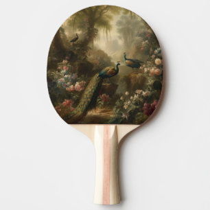 Ancient Grove Peacock Trio Heritage Striker Ping Pong Paddle