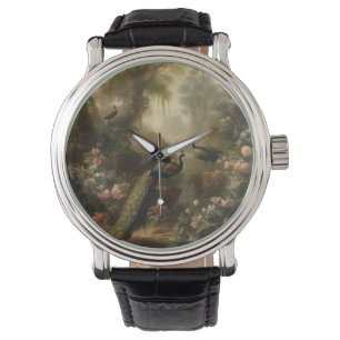 Ancient Grove Peacock Trio Manor Timepiece Watch