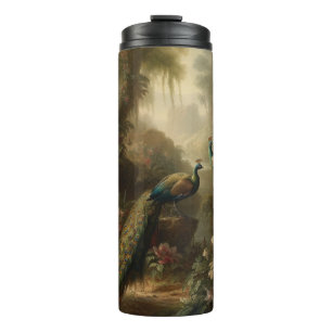 Ancient Grove Peacock Trio Sanctuary Vessel Thermal Tumbler