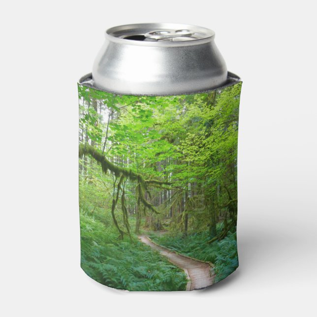 Ancient Groves Trail at Olympic National Park Can Cooler (Can Front)