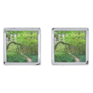 Ancient Groves Trail at Olympic National Park Cufflinks
