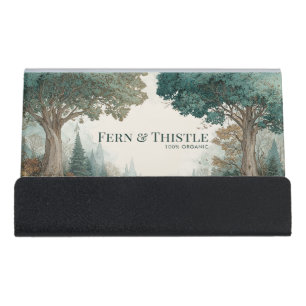 Ancient Guardian Trees Vista  Desk Business Card Holder