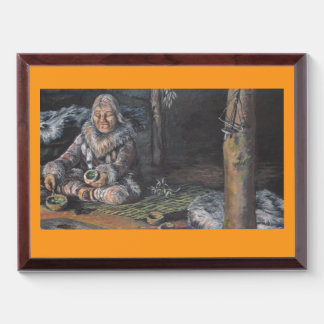 Ancient Healer Opaque Watercolor Wood Wall Plaque