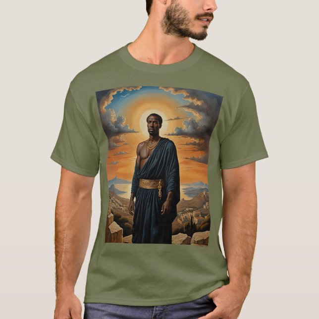 Ancient Hero at Sunset Art Shirt (Front)