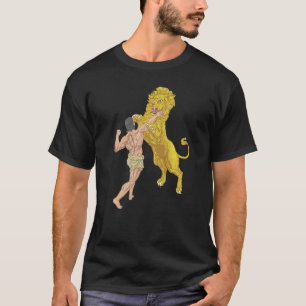 Ancient Hero Battling a Lion  Cultural Gift Idea f T-Shirt