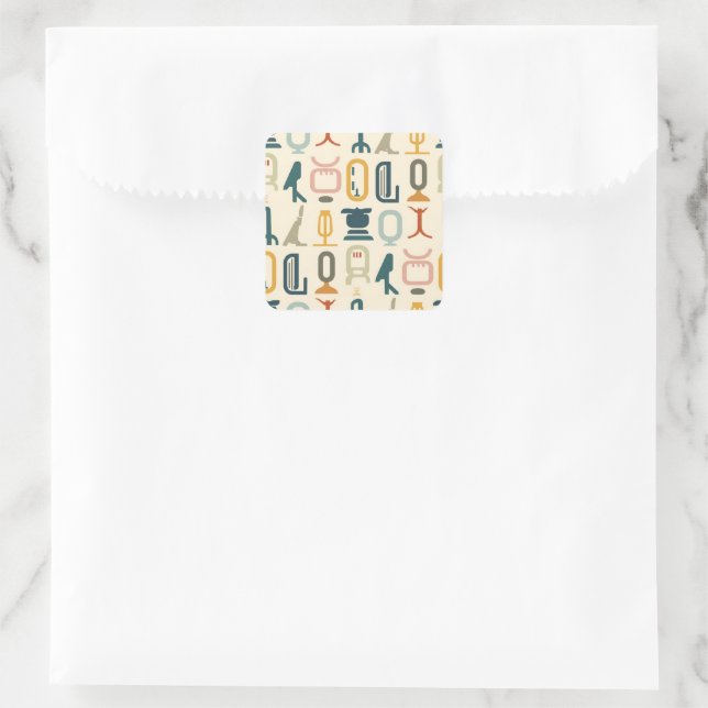 Ancient Hieroglyphic Premium Sticker Pattern (Bag)