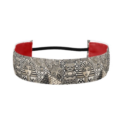 Ancient Historical Symbols Tattoo Style Athletic Headband