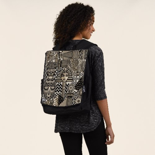 Ancient Historical Symbols Tattoo Style Backpack