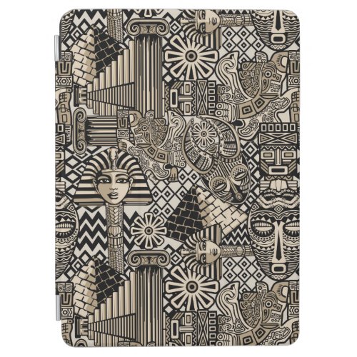 Ancient Historical Symbols Tattoo Style iPad Air Cover