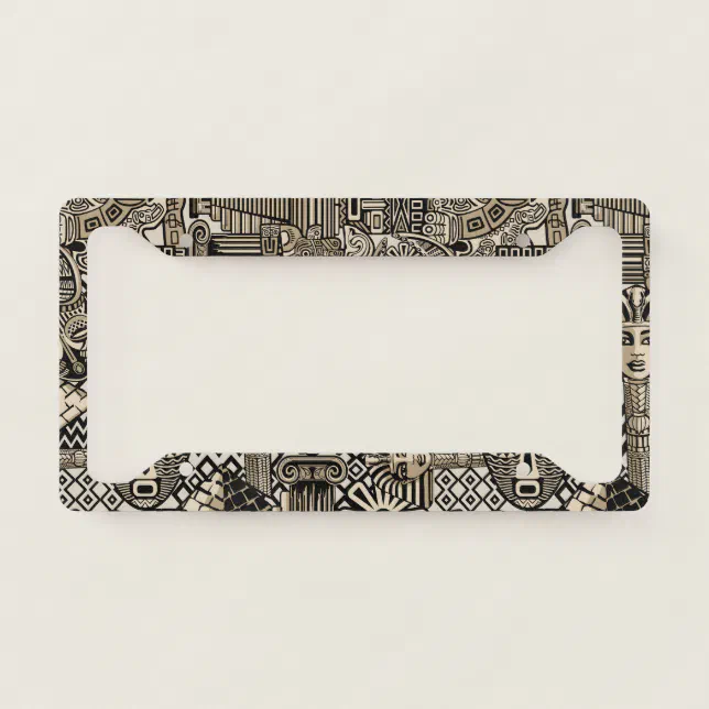 Regular Style Powder Coated Matte Black Stainless Steel License Plate Frame With Aluminum Screw Cap