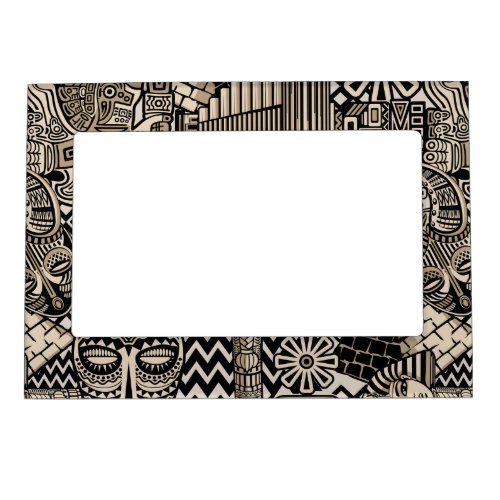 Ancient Historical Symbols Tattoo Style Magnetic Frame