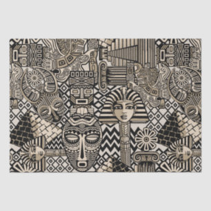 Ancient Historical Symbols Tattoo Style Tissue Paper
