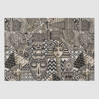 Ancient Historical Symbols Tattoo Style Tissue Paper