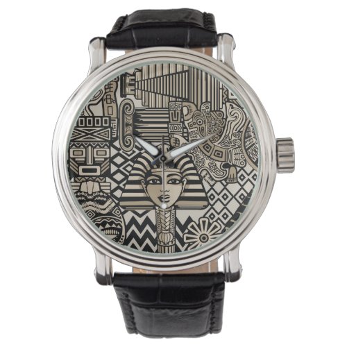 Ancient Historical Symbols Tattoo Style Watch