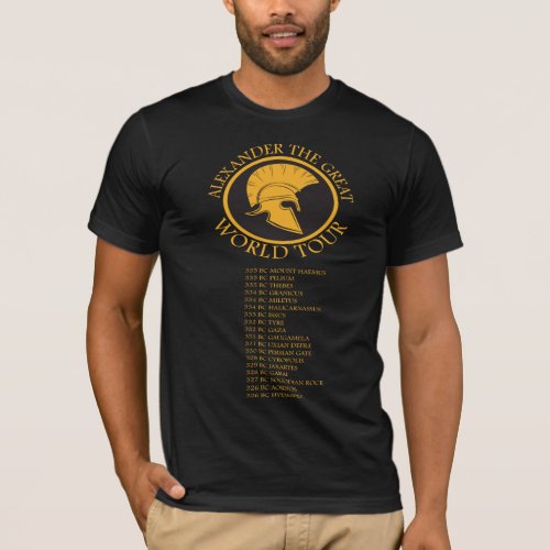 Ancient History _ Alexander The Great World Tour T_Shirt