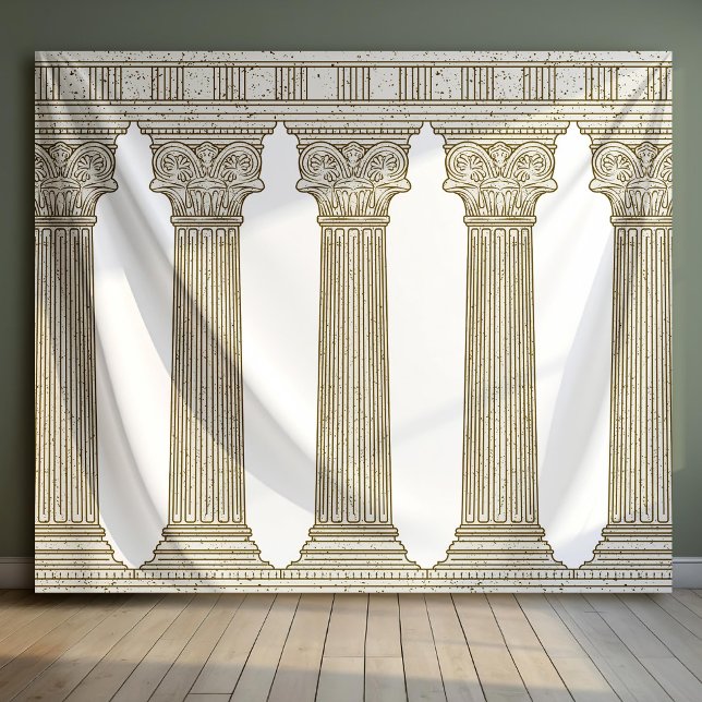 Ancient History Party Photo Backdrop with columns (Creator Uploaded)