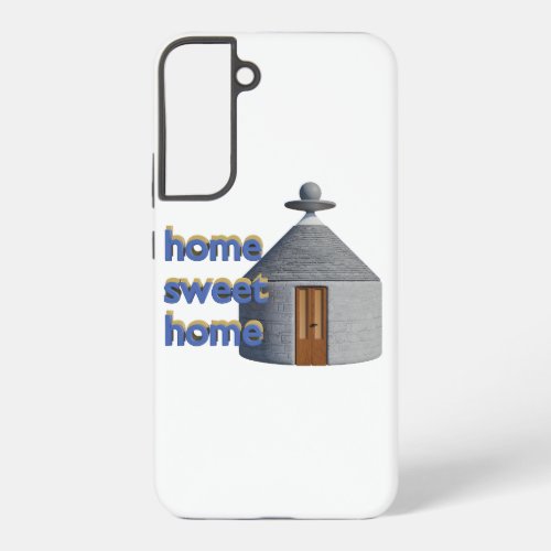 Ancient house with text home sweet home samsung galaxy s22 case