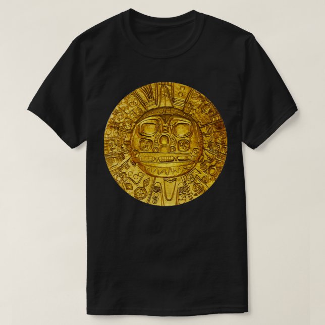 Ancient Inca Gold Sun God Disc Authentic Original  T-Shirt (Design Front)