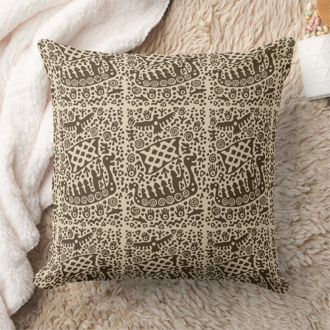 Ancient Inscriptions #01 Throw Pillow (Blanket)
