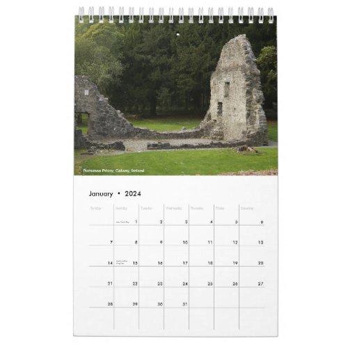 Ancient Ireland 2024 Calendar