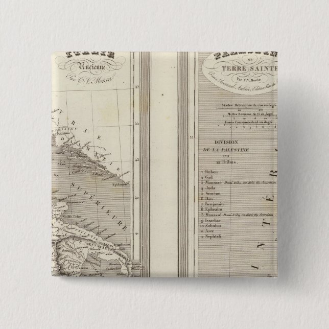 Ancient Italy, Palestine Pinback Button (Front)