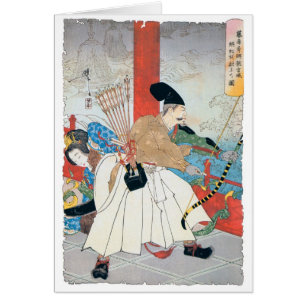 Ancient Japanese Archer Painting Cards
