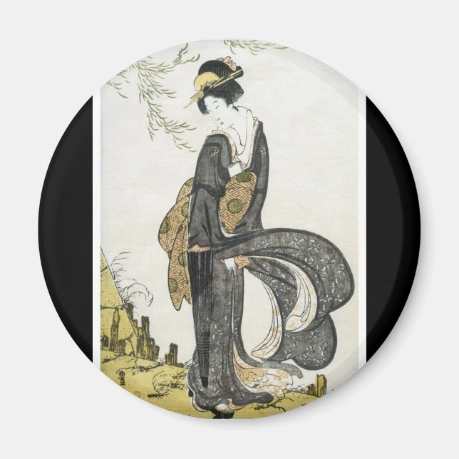 Ancient Japanese Art magnet (Front)