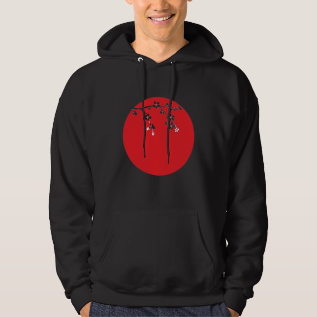 Ancient Japanese Cherry Blossom Hoodie (Front)